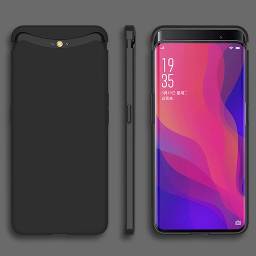 

For OPPO Find X GKK Magnetic Liftable Straight Edge Ultra-thin Full Coverage Protective Case(Black)