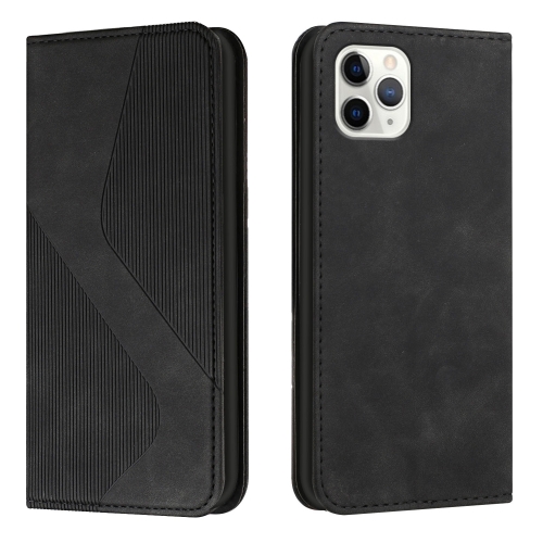 

Skin Feel Magnetic S-type Solid Color Horizontal Flip Leather Case with Holder & Card Slot & Wallet For iPhone 11 Pro Max(Black)