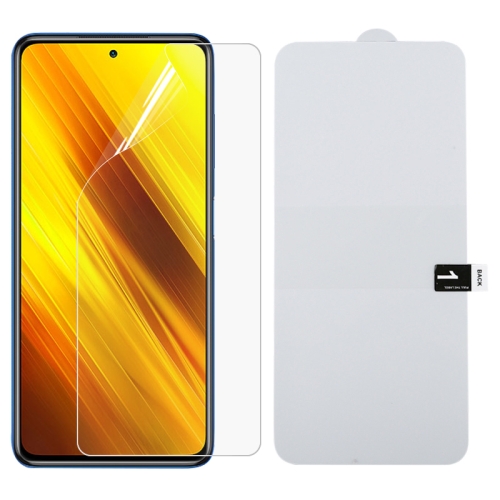 

For Xiaomi Poco X3 Full Screen Protector Explosion-proof Hydrogel Film