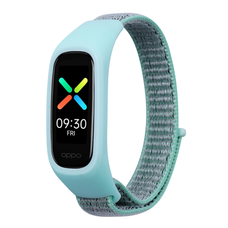 For OPPO Watch Nylon Watch Band(Blue Sea)