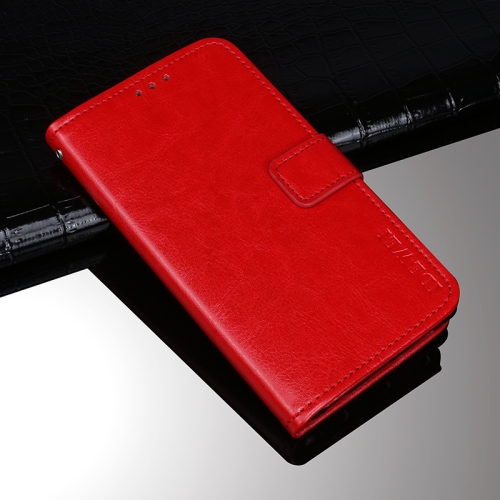 

For Cubot C20 idewei Crazy Horse Texture Horizontal Flip Leather Case with Holder & Card Slots & Wallet(Red)