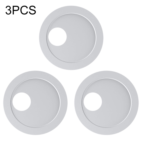 

3 PCS Universal Round Shape Design WebCam Cover Camera Cover for Desktop, Laptop, Tablet, Phones(White)