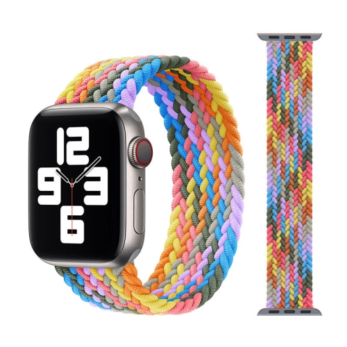 

Metal Head Braided Nylon Watch Band, Size: S 145mm For Apple Watch Series 7 45mm / 6 & SE & 5 & 4 44mm / 3 & 2 & 1 42mm(Heartbeat Purple)