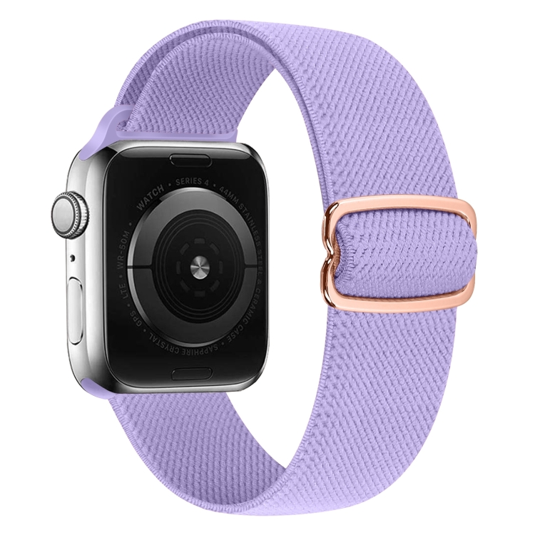 Sunsky Light Purple Apple Watch Band 8-shaped Buckle Nylon