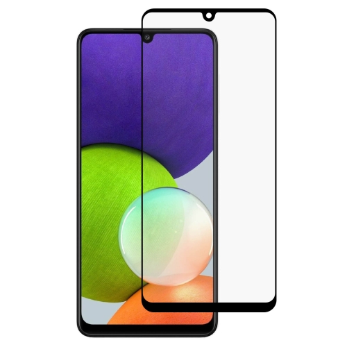 Verre Trempé Complet pour Samsung Galaxy A22 4G Couleur Noir