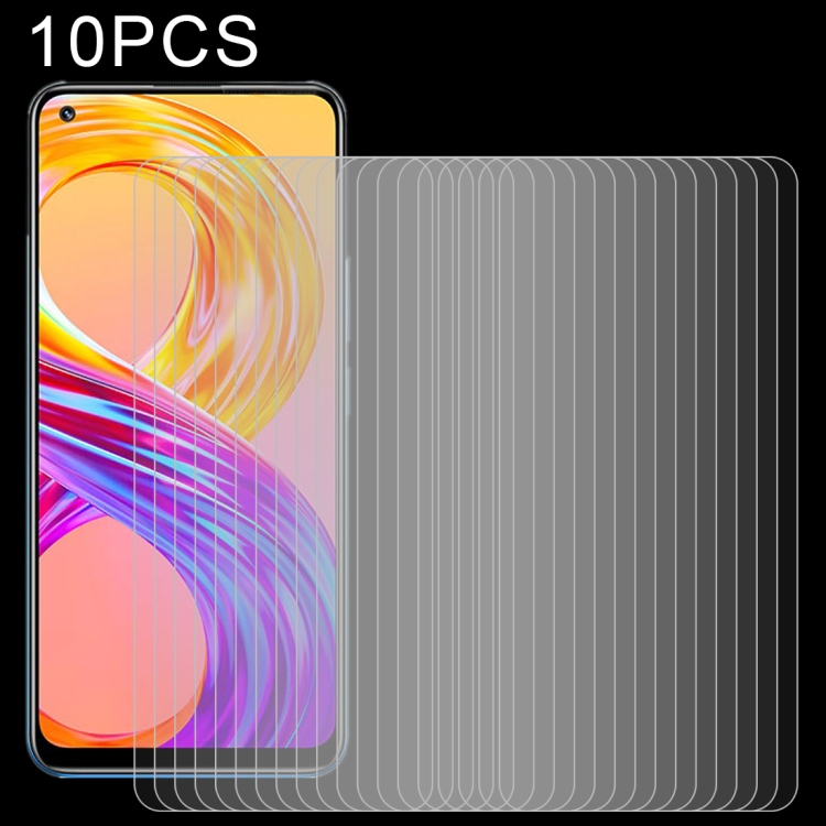 

For OPPO Realme 8 / 8 Pro / 9 / 9 Pro+ 10 PCS 0.26mm 9H 2.5D Tempered Glass Film