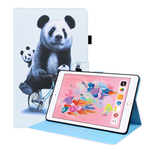 

Animal Pattern Horizontal Flip Leather Case with Holder & Card Slots & Photo Frame & Sleep / Wake-up Function For iPad 9.7 2018 / 2017(Cycling Panda)