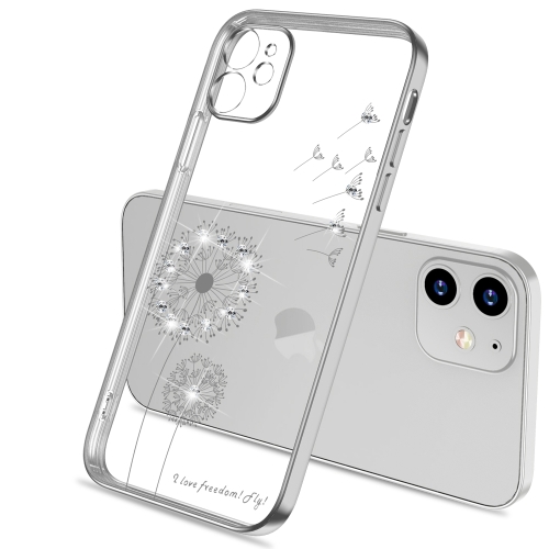 

For iPhone 11 Ultra-thin Electroplating Dandelion Pattern Protective Case (Silver)