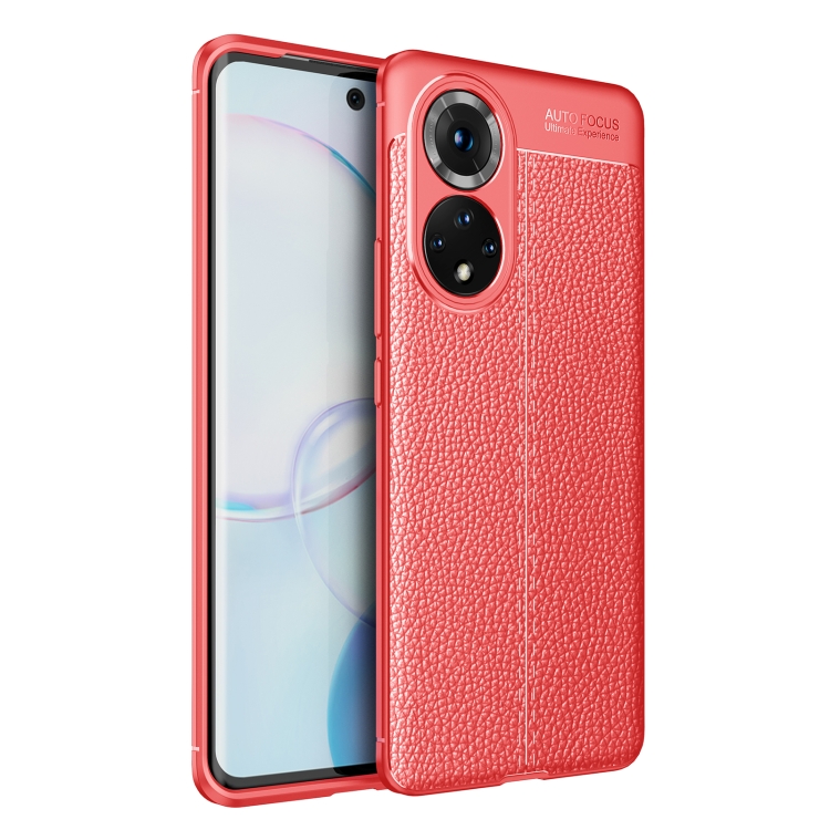 

For Honor 50 Litchi Texture TPU Shockproof Case(Red)