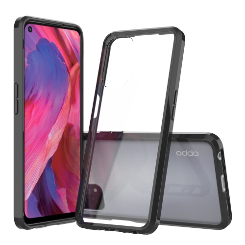 

For OPPO A74 5G / A54 5G Shockproof Scratchproof TPU + Acrylic Protective Case(Black)