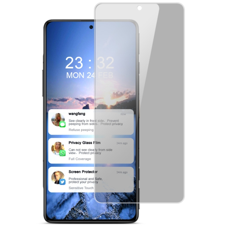 

For Xiaomi Redmi K40 / K40 Gaming IMAK HD Anti-spy Tempered Glass Protective Film