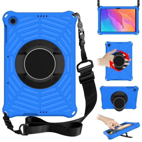 

For Huawei MatePad T 10 / T 10s Spider King EVA Protective Case with Adjustable Shoulder Strap & Holder(Blue)