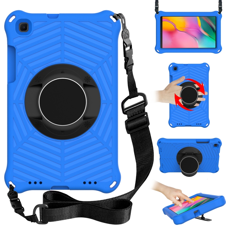 

For Samsung Galaxy Tab A 8.0 2019 SM-T290 / SM-T295 Spider King EVA Protective Case with Adjustable Shoulder Strap & Holder(Blue)