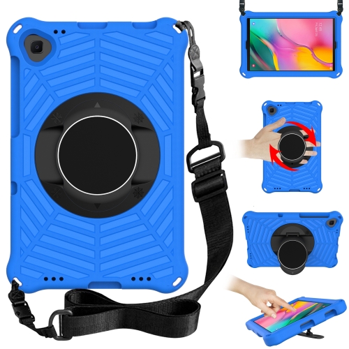 

For Samsung Galaxy Tab A 10.1 2019 SM-T515 / SM-T510 & Lenovo Tab M10 FHD Plus 2nd Gen 10.3 inch TB-X606 Spider King EVA Protective Case with Adjustable Shoulder Strap & Holder(Blue)