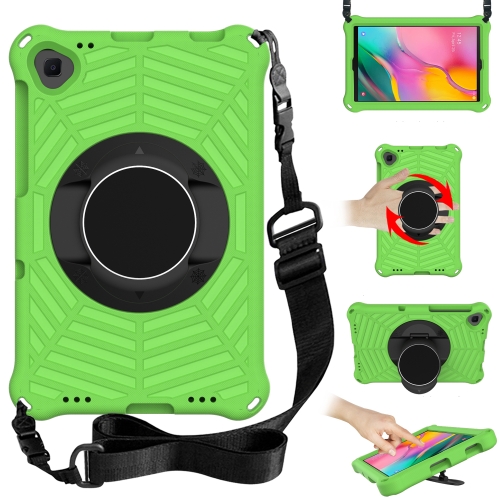 

For Samsung Galaxy Tab A 10.1 2019 SM-T515 / SM-T510 & Lenovo Tab M10 FHD Plus 2nd Gen 10.3 inch TB-X606 Spider King EVA Protective Case with Adjustable Shoulder Strap & Holder(Green)