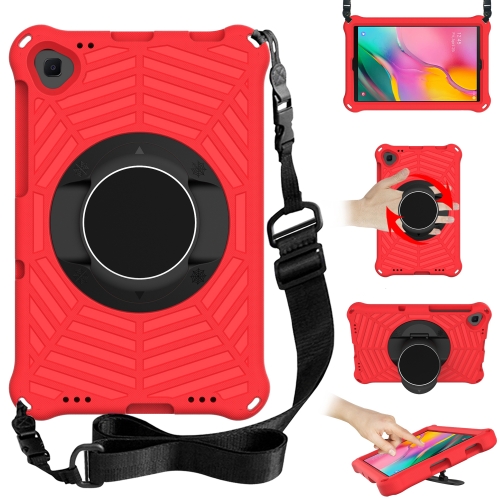 

For Samsung Galaxy Tab A 10.1 2019 SM-T515 / SM-T510 & Lenovo Tab M10 FHD Plus 2nd Gen 10.3 inch TB-X606 Spider King EVA Protective Case with Adjustable Shoulder Strap & Holder(Red)
