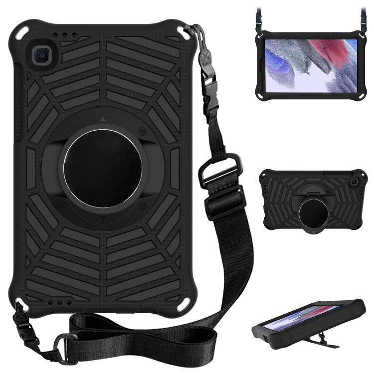 

For Samsung Galaxy Tab A7 Lite 8.7 SM-T220 / SM-T225 Spider King EVA Protective Case with Adjustable Shoulder Strap & Holder(Black)