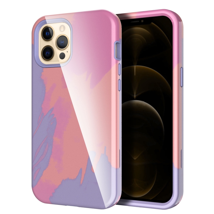 

For iPhone 12 / 12 Pro Varnishing Water Stick TPU + Hard Plastic Shockproof Protective Case(10042 Graffiti)