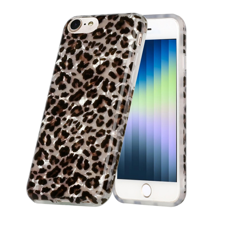 

Shell Texture Pattern Full-coverage TPU Shockproof Protective Case For iPhone 7 / 8 / SE 2022 / SE 2020(Little Leopard)