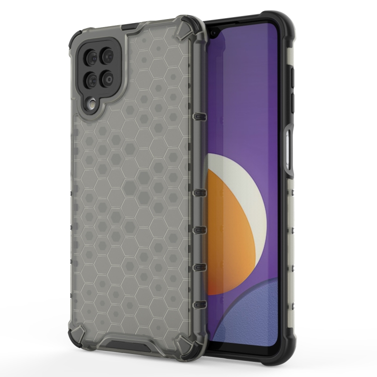 

For Samsung Galaxy M12 Shockproof Honeycomb PC + TPU Protective Case(Black)