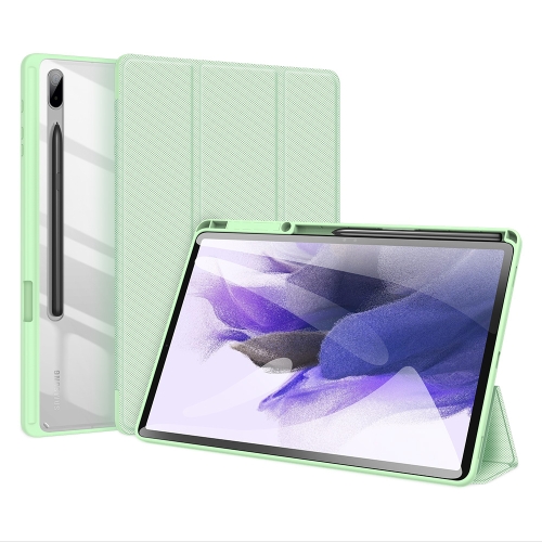 

For Samsung Galaxy Tab S8+ / Tab S8 Plus / Tab S7 FE / Tab S7+ DUX DUCIS TOBY Series Antiskid PU Leather + PC + TPU Horizontal Flip Case with Holder & Pen Slot & Sleep / Wake-up Function(Green)