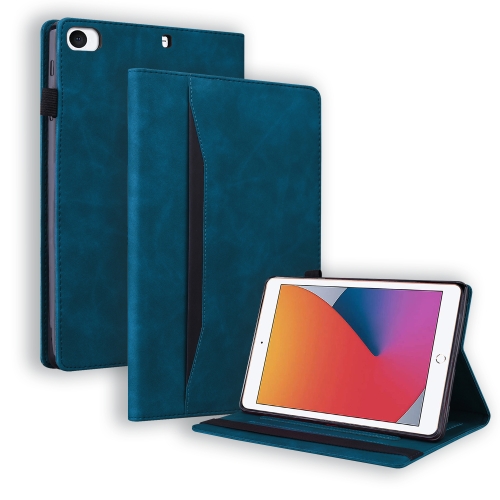 

For iPad Mini 5 / 4 / 3 / 2 / 1 Business Shockproof Horizontal Flip Leather Case with Holder & Card Slots & Photo Frame & Pen Slot & Sleep / Wake-up Function(Blue)