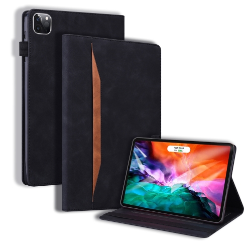 

For iPad Pro 12.9 inch 2021 / 2020 Business Shockproof Horizontal Flip Leather Tablet Case with Holder & Card Slots & Photo Frame & Pen Slot & Sleep / Wake-up Function(Black)