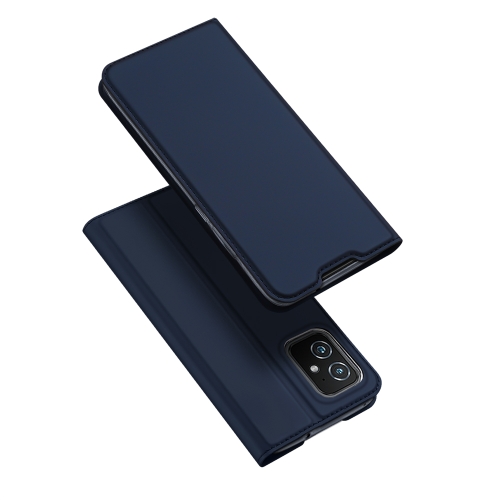 

For ASUS Zenfone 8 DUX DUCIS Skin Pro Series Horizontal Flip PU + TPU Leather Case with Holder & Card Slots(Blue)