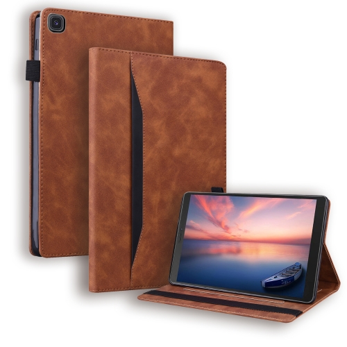 

For Samsung Galaxy Tab A 8.0 2019 SM-T290 / SM-T295 Business Shockproof Horizontal Flip Leather Case with Holder & Card Slots & Photo Frame & Pen Slot(Brown)