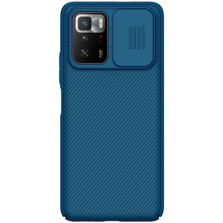 

For Xiaomi Redmi Note 10 Pro 5G NILLKIN Black Mirror Series PC Camshield Full Coverage Dust-proof Scratch Resistant Case(Blue)