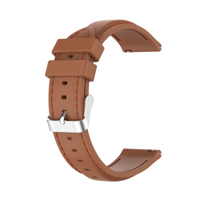 

For Huawei Watch 3 / 3 Pro 22mm Silicone Watch Band(Brown)