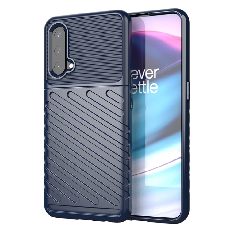 

For OnePlus Nord CE 5G Thunderbolt Shockproof TPU Protective Soft Case(Blue)