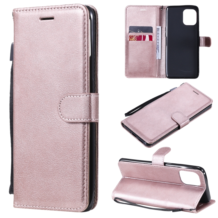 

For OPPO Find X3 / Find X3 Pro Solid Color Horizontal Flip Protective Leather Case with Holder & Card Slots & Wallet & Photo Frame & Lanyard(Rose Gold)