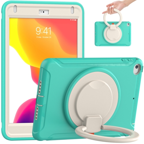 

Shockproof TPU + PC Protective Case with 360 Degree Rotation Foldable Handle Grip Holder & Pen Slot For iPad mini 5 / 4(Mint Green)
