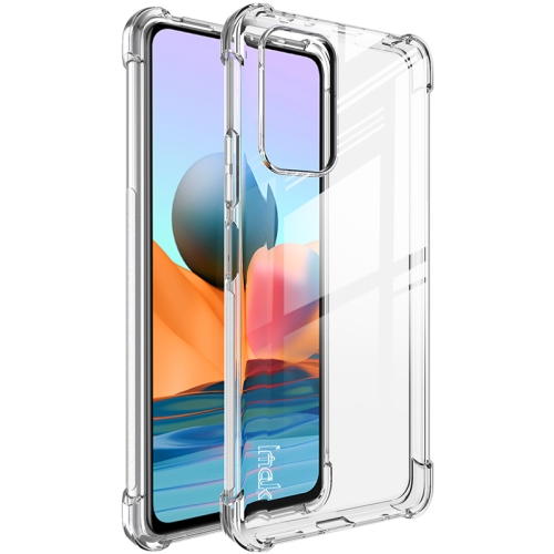 

For Xiaomi Redmi Note 10 Pro Overseas Version IMAK All-inclusive Shockproof Airbag TPU Case with Screen Protector(Transparent)