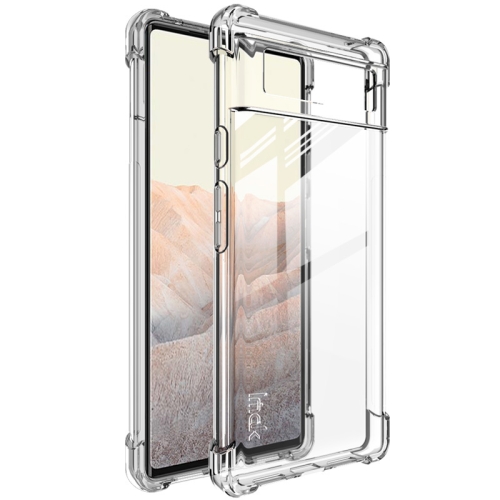 

For Google Pixel 6 IMAK All-inclusive Shockproof Airbag TPU Case with Screen Protector(Transparent)