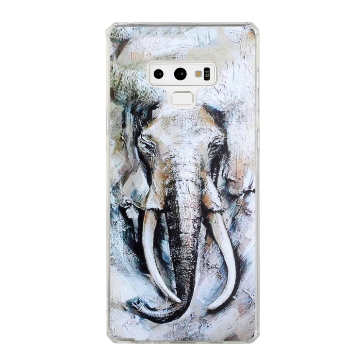 

For Samsung Galaxy Note9 Oil Painting Pattern TPU Shockproof Case(Elephant)