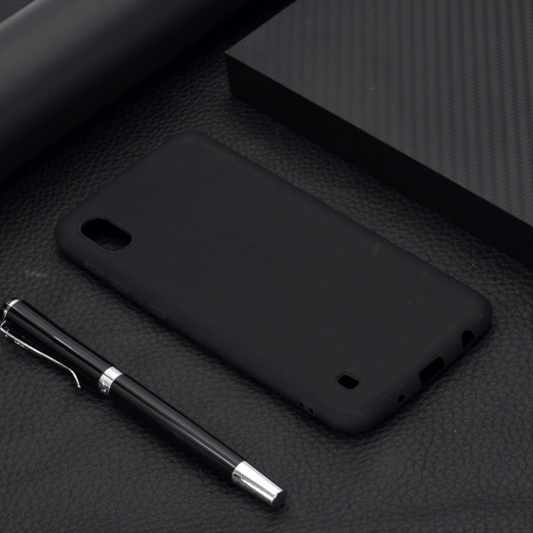

For Galaxy A10 Candy Color TPU Case(Black)