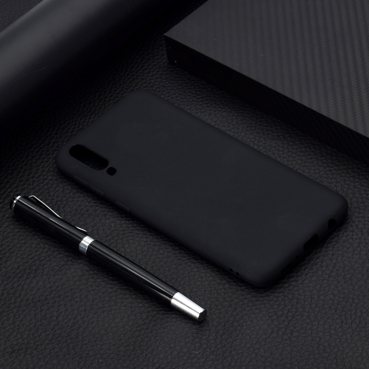 

For Galaxy A70 Candy Color TPU Case(Black)