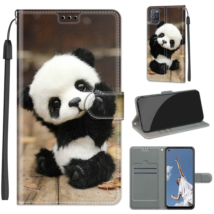 Portemonnee-hoesje Voor Oppo A52/A92/A72 4G – 6 Kaarthouders – Kickstand – Schokbestendig – PU-leer – Magnetische Sluiting – Zwart