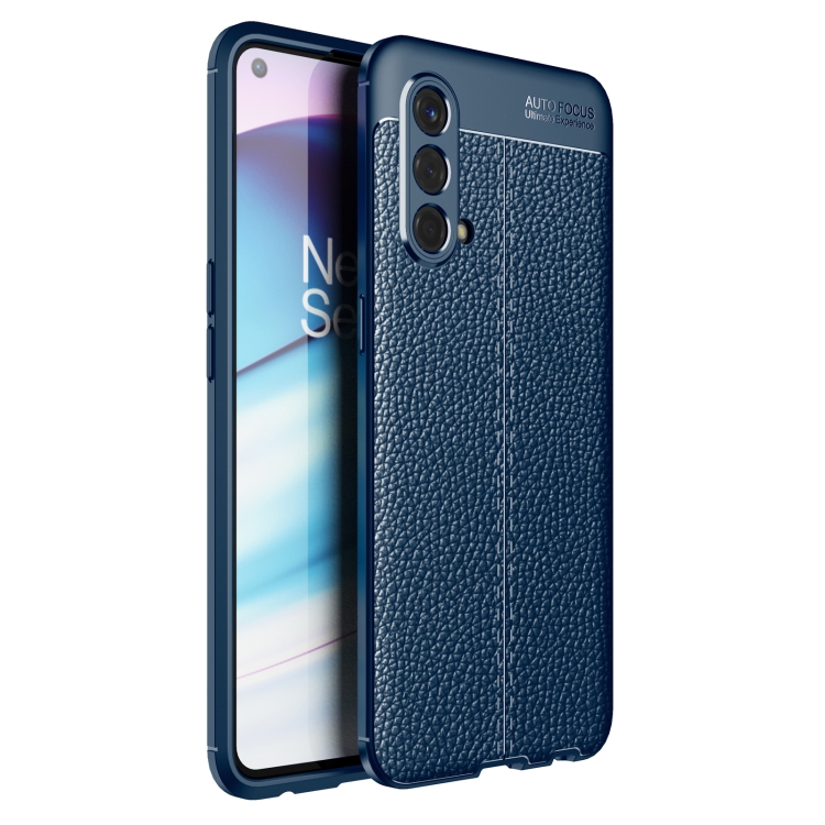 

For OnePlus Nord CE 5G Litchi Texture TPU Shockproof Case(Blue)