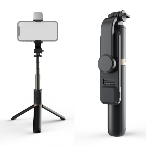 

Q03S Fill Light Bluetooth Selfie Stick Tripod Mobile Phone Holder(Black)