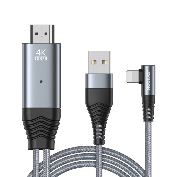 

JOYROOM SY-35L1 8 Pin to HDMI 4K Adapter Cable, Length: 3m(Grey)