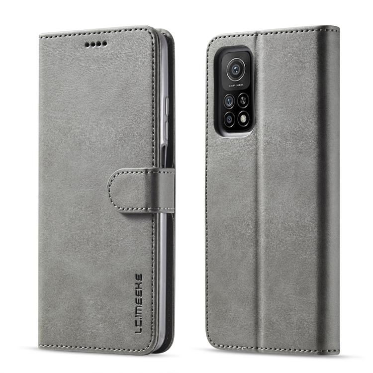 

For Xiaomi Redmi Note 10 5G / Poco M3 Pro LC.IMEEKE Calf Texture Horizontal Flip Leather Case with Holder & Card Slots & Wallet(Grey)