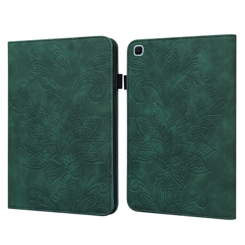 

Lace Flower Embossing Pattern Horizontal Flip Leather Case with Holder & Card Slots & Wallet & Photo Frame & Sleep / Wake-up Function For Samsung Galaxy Tab S6 Lite SM-P610/SM-P615(Green)