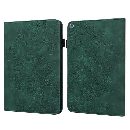 

Lace Flower Embossing Pattern Horizontal Flip Leather Case with Holder & Card Slots & Wallet & Photo Frame & Sleep / Wake-up Function For Amazon Kindle Fire HD 10 2019 / 2018 / 2017 / 2016(Green)