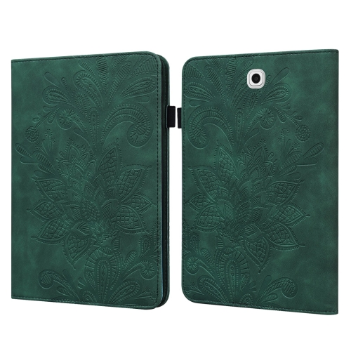 

For Samsung Galaxy Tab S2 9.7 T810/T815 Lace Flower Embossing Pattern Horizontal Flip Leather Case with Holder & Card Slots & Wallet & Photo Frame(Green)
