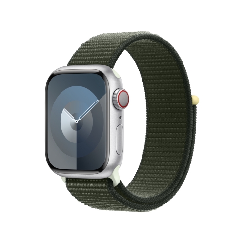 

Loop Type Sport Watch Band For Apple Watch Series 9&8&7 41mm / SE 3&SE 2&6&SE&5&4 40mm / 3&2&1 38mm (Pine Needle Green)
