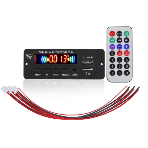 

JX-808BT Car 12V Audio MP3 Player Decoder Board FM Radio USB, with Bluetooth / Remote Control / Recording