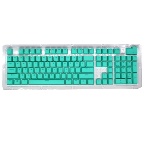 

HXSJ P9 104 Keys PBT Color Mechanical Keyboard Keycaps(Mint Green)